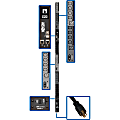 Tripp Lite 10kW 3-Phase Switched PDU, LX Interface, 200/208/240V Outlets (24 C13/6 C19), LCD, NEMA L15-30P, 1.8m/6 ft. Cord, 0U 1.8m/70 in. Height, TAA - Power distribution unit (rack-mountable) - 24 A 1 thumbnail image