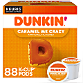 Dunkin' Donuts Coffee K-Cup® Pods, Caramel Me Crazy, Medium Roast, 22 Pods Per Box, Set Of 4 Boxes 1 thumbnail image