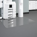 Deflecto® Glass Clear Chair Mat, For Medium Pile Carpets, 46" x 60", Clear 1 thumbnail image