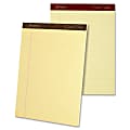 TOPS Gold Fibre Premium Rule Writing Pads - Letter - 50 Sheets - Watermark - Stapled/Glued - 0.34" Ruled - 20 lb Basis Weight - 8 1/2" x 11" - Yellow Paper - Micro Perforated, Bleed-free, Chipboard Backing - 4 / Pack