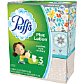 Puffs® Plus Lotion™ Facial Tissues, 2 Ply, White, Case Of 3 Boxes 1 thumbnail image
