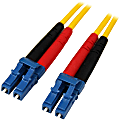 StarTech.com 1m Fiber Optic Cable - Single-Mode Duplex 9/125 LSZH Fiber Jumper Cord - LC/LC - Connect fiber network devices for high-speed transfers with LSZH rated cable - 1m LC Fiber Optic Cable - 1 m LC to LC Fiber Patch Cable 1 thumbnail image
