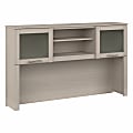 Bush Furniture Somerset 60"W Desk Hutch, Sand Oak, Standard Delivery