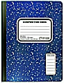 Top Flight Composition Book, 1 Subject, Wide Ruled, 200 Pages (100 Sheets), Blue/White 1 thumbnail image