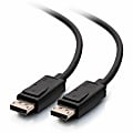 C2G 4K DisplayPort Cable With Latches, 6' 1 thumbnail image