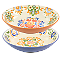 Gibson Laurie Gates California Designs Tierra 2-Piece Stoneware Dinner Bowl Set 1 thumbnail image