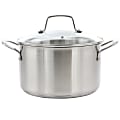 Martha Stewart Everday Midvale 5-Quart Stainless Steel Dutch Oven With Lid, Silver 1 thumbnail image
