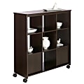 Office Depot® Brand Progressive Mobile Room Divider, 40 1/8"H x 36 7/8"W x 15 5/8"D, Cinnamon Cherry 1 thumbnail image
