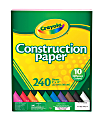 Crayola® Construction Paper, Assorted Colors, 9" x 12", Pack Of 240 1 thumbnail image