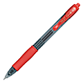 Pilot G2 Retractable Gel Pen, Fine Point, 0.7 mm, Clear Barrel, Red Ink
