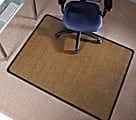 Deflect-O® Harbour Pointe Decorative Chair Mat, For Hard Floors, 46"W x 60"D, Sisal