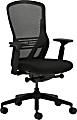 Allermuir Ousby Ergonomic Fabric Mid-Back Task Chair, Black/Ink