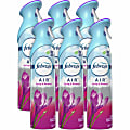 Febreze Air Freshener Spray - Spray - 8.8 fl oz (0.3 quart) - Spring & Renewal - 6 / Carton - Odor Neutralizer, VOC-free