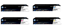 HP 116A 4-Color Black/Cyan/Magenta/Yellow Toner Cartridges, Pack Of 4 Cartridges, HP116ASET-OD 1 thumbnail image