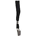 Advantus Neck Lanyard with Clip for Badges - 24 / Box - 36" Length - Black 1 thumbnail image