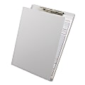 Saunders® Aluminum Clipboard With Writing Plate, 8 1/2" x 12", Silver 1 thumbnail image