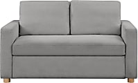 Lifestyle Solutions Serta Henley Convertible Sofa Queen Size 39 35 H x 72  35 W x 37 35 D Gray - Office Depot