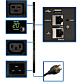 Tripp Lite 3.3-3.7kW Single-Phase Monitored PDU, LX Platform Interface, 208/230V Outlets (20 C13/4 C19), C20/L - PDUMNV20HVLX 1 thumbnail image