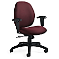 Global® Graham Pneumatic Ergo-Tilter Chair, 37 1/2"H x 25"W x 26"D, Rhapsody/Black