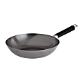 Joyce Chen Professional Series Carbon Steel Stir Fry Pan With Phenolic Handle, 12", Black