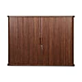 Balt Tambout Door Conference Cabinet With Locking Doors, 44" x 32", Mahogany