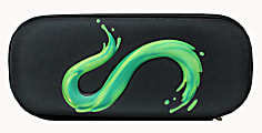 Nickelodeon Slime 3-D Pencil Case, 9"H x 4"W x 2"D, Black