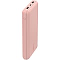 Belkin BoostCharge Power Bank 20K - For Smartphone, iPad Air, iPad mini, iPhone 13, iPhone 13 Pro, iPhone 13 Pro Max, iPhone 13 mini, iPhone 12, iPhone 12 Pro, iPhone 12 Pro Max, iPhone 12 mini, ... - 20000 mAh - 3 x USB - Rose Gold