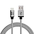 Rhino Extra Strong USB Type C to USB Type A High-Speed Data Sync/Charging Cable, 7', Gray 1 thumbnail image
