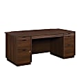 Sauder® Palo Alto™ 72"W Executive Commercial Double-Pedestal Computer Desk, Spiced Mahogany™