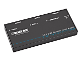 Black Box DVI-D Splitter with Audio and HDCP, 1 x 2 - Audio Line In - Audio Line Out - DVI In - DVI Out