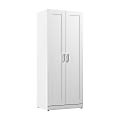 Bush Business Furniture Hampton Heights 30"W Tall Storage Cabinet With Doors And Shelves, White, Standard Delivery 1 thumbnail image