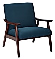 Ave Six Davis Chair, Klein Azure/Medium Espresso