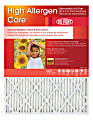 DuPont High Allergen Care™ Electrostatic Air Filters, 25"H x 14"W x 1"D, Pack Of 4 Filters