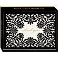 Punch Studio Thank You Cards, 3-1/2" x 5", Luxe Lace, Box Of 12 Cards 1 thumbnail image