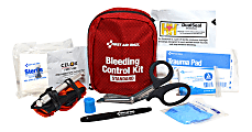 First Aid Only Texas Mandate Bleeding Control Kit, Red