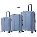 DUKAP Airley Polypropylene Expandable Rolling Luggage Set, Blue, Set Of 3 Pieces 1 thumbnail image