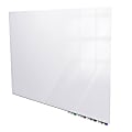 Ghent Aria Low Profile Glassboard, Non-magnetic, 48"H x 60"W, Horizontal, White 1 thumbnail image