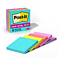 Post-it Super Sticky Notes, 3 in x 3 in, 5 Pads, 90 Sheets/Pad, 2x the Sticking Power, Supernova Neons Collection