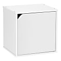 IRIS BAKU 14"H Modular Cube Storage Box With Door, White