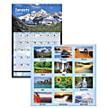 AT-A-GLANCE® Scenic Monthly Wall Calendar, 15 1/2" x 22 3/4", Multicolor, January To December 2018 (DMW20128-18)