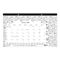 2026 Blueline® DoodlePlan™ Monthly Desk Pad Coloring Calendar, 17-3/4” x 10-7/8”, Motif, January To December, C2917001 1 thumbnail image