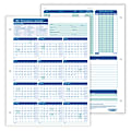 ComplyRight® 2027 Attendance Calendar Cards, 8 1/2" x 11", White, Pack Of 25 1 thumbnail image