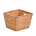 Honey-Can-Do Water Hyacinth Basket, Medium Size, 12" x 12" x 15 3/4", Brown/Natural