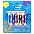 Venus Simply3 Disposables, Assorted Colors, Pack Of 16 Razors