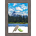 Amanti Art Country Barnwood Wood Picture Frame, 25" x 35", Matted For 20" x 30"