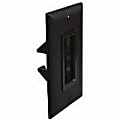 Sanus Cable Access Wall Plate - 1-gang - Wall Mount - Black 1 thumbnail image