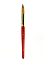 Princeton Series 4050 Heritage Synthetic Sable Watercolor Short-Handle Paint Brush, Size 30, Round Bristle, Sable Hair, Red 1 thumbnail image