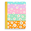 Eccolo CompBook, 7-1/2” x 9-3/4", 1 Subject, College Rule, 80 Sheets, Daisies 1 thumbnail image