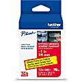 Brother P-touch TZeS651, Laminated, ~1" x 26.2 ft (24mm x 8m), Black on Clear Label Tape 1 thumbnail image