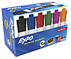 EXPO® Low-Odor Dry-Erase Markers, Chisel Point, Assorted Colors, Pack Of 12